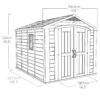 12817718-2114895623455084.jpg Keter 8’x11′ Factor Heavy Duty Plastic Garden Shed – Beige