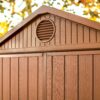 Keter Darwin 8x6 ft Apex Plastic 2 door Shed with floor & 1 window