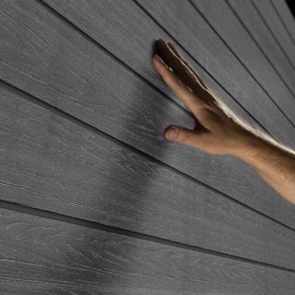 192191146393630-1.jpg Keter Artisan 7x11 ft Pent Dark-Grey Plastic 2 door Shed with floor & 1 window