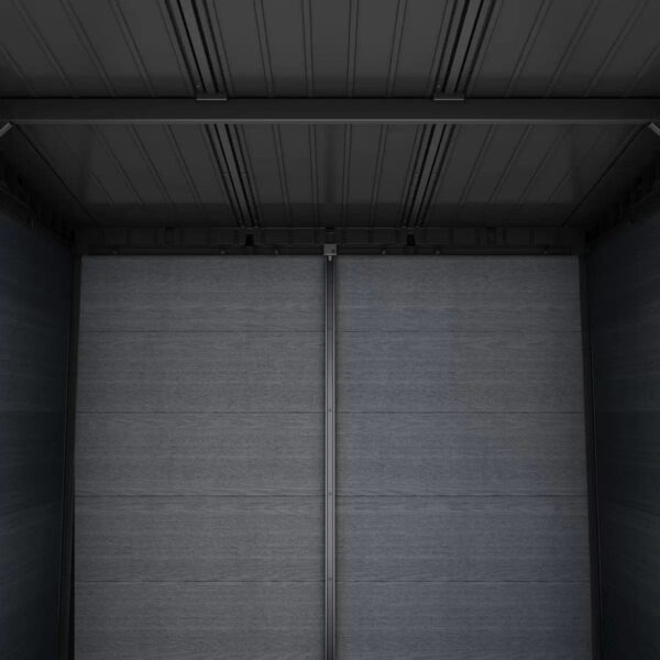 CORTINA-2-1.jpg Keter Artisan 7x11 ft Pent Dark-Grey Plastic 2 door Shed with floor & 1 window