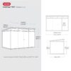 CORTINA-3-1.jpg Keter Artisan 7x11 ft Pent Dark-Grey Plastic 2 door Shed with floor & 1 window