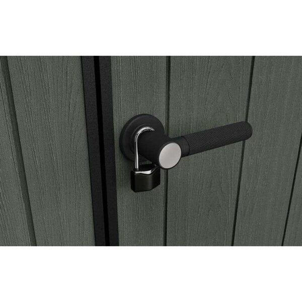 Keter 9’x 7′ Cortina Heavy Duty Plastic Pent Shed – Green