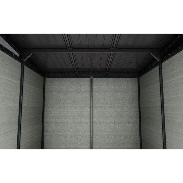 Keter 9’x 7′ Cortina Heavy Duty Plastic Pent Shed – Green
