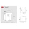 KETER-MANOR-66-DIAGRAM.jpg Keter 6′ x 6′ Manor Plastic Pent Garden Storage Shed – Grey