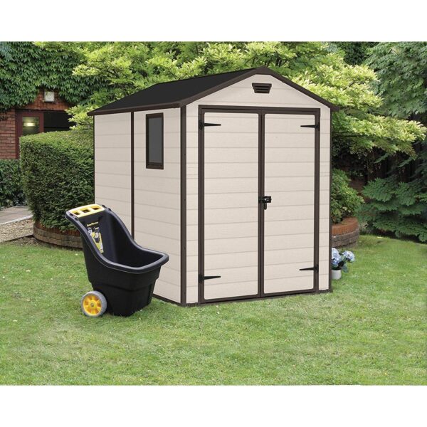 KETER-MANOR-68-3.jpg Keter 6′ x 8′ Manor Plastic Garden Storage Shed – Beige