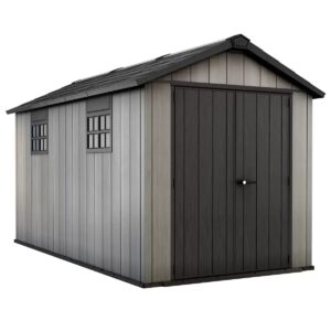 Keter-7.5-x-13-Oakland-Heavy-Duty-Plastic-Shed-Grey-1.jpg Keter 7.5′ x 13′ Oakland Heavy Duty Plastic Shed – Grey