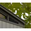 Keter-Artisan-Pent-Outdoor-Garden-Storage-Shed-11x7-5.jpg Keter Artisan 7x11 ft Pent Grey Plastic 2 door Shed with floor & 1 window