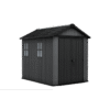 Keter_April_2023_NEWTON_PLUS_Short_side_door_759_Gray_StandAlone_render_01_1030X650_f07c516c-b890-4b10-aff1-8d00d74f9b95-1.png Keter 7.5’x9′ Newton Plus Front Entry Plastic Shed – Dark Grey