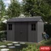NEWTON-L-SIDE-2-1.jpg Keter 11’x7.5′ Newton Plus Side Entry Plastic Shed – Dark Grey