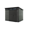 Keter 9’x 7′ Cortina Heavy Duty Plastic Pent Shed – Green
