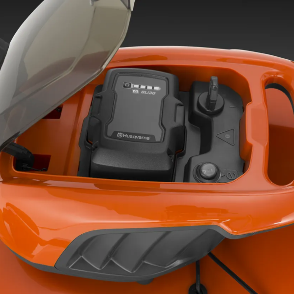 Husqvarna LC 142iS Cordless Lawn Mower with battery and charger