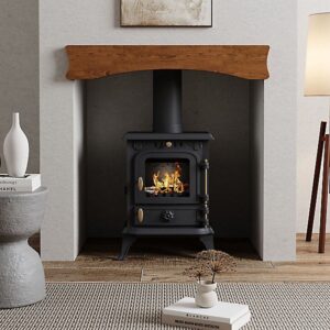 imgi_7_5kw-cast-iron-eco-design-stove-multifuel-wood-burning-stove-fireplace-with-h-32cm-metal-stove-pipe~07476744888 5KW Cast Iron Eco Design Stove MultiFuel Wood Burning Stove Fireplace with H 32cm Metal Stove Pipe