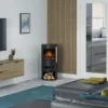 Be Modern Orba 2kW Matt Black Electric Stove (H)850mm (W)410mm
