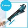 Makita DUB187Z 18V LXT Brushless Cordless Leaf Blower Vacuum + Bag + T Nozzle +