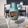 imgi_9_la-hacienda-trentham-clay-chiminea-h-82-2cm-w-38cm~5055066427624_05i_bq La Hacienda Trentham Clay Chiminea (H)82.2cm (W)38cm